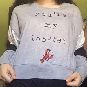 FRIENDS, “you’re my lobster” Gray Long-Sleeve